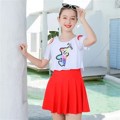 Maillot De Bain Pour Un Adolescent Bikini Filles Adolescents Bambin Maillots De Bain Vêtements