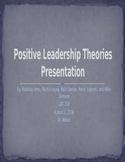 4 Week Positive Leadership Theories Presentation By Natasha Jones