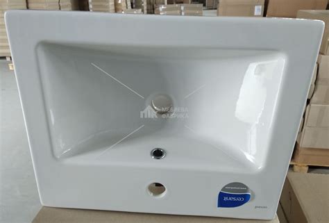 Тумба для ванної кімнати АЛЬВЕУС 50 з умивальником КОМО 50 (Cersanit)