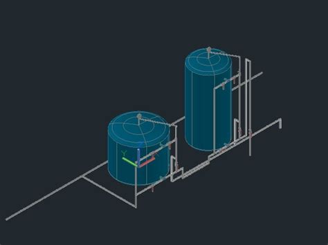 Tanks In DWG CAD Library