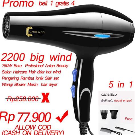 Jual Bayar Di Tempat Baru Anion Beauty Salon Haircare Hot Wind Pengering Rambut Ionik Sisir Set