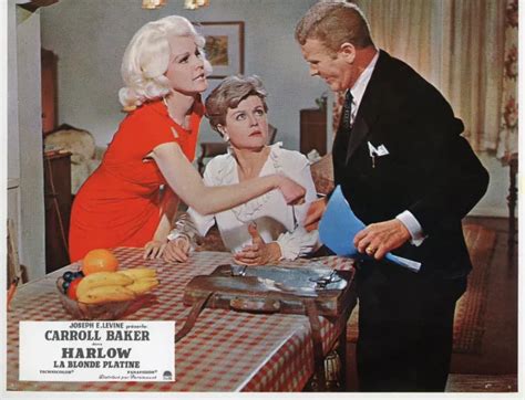 Carroll Baker Angela Lansbury Jean Harlow La Blonde Platine Vintage Photo Eur