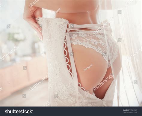 Sexy Beautiful Nude Bride Veil White Stock Photo 515617807 Shutterstock