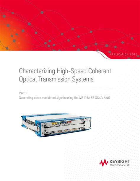 High Speed Coherent Optical Transmission Characterization Pdf Asset