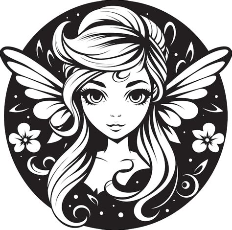 Premium Vector Whimsical Fairy Charm Cute Cartoon Vector Logo In