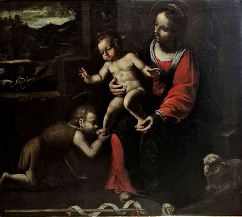 Maestro Bolognese Xvii Secolo Madonna Con Bambino E San Catawiki