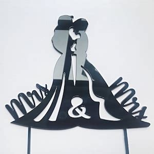 LGBTQ Cake Topper Same Sex Gay Wedding Lesbian Wedding Two Men Two Women Birthday