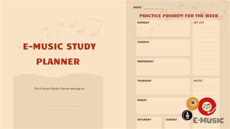 Unlock your musical talent with our E-Music Study Planner
