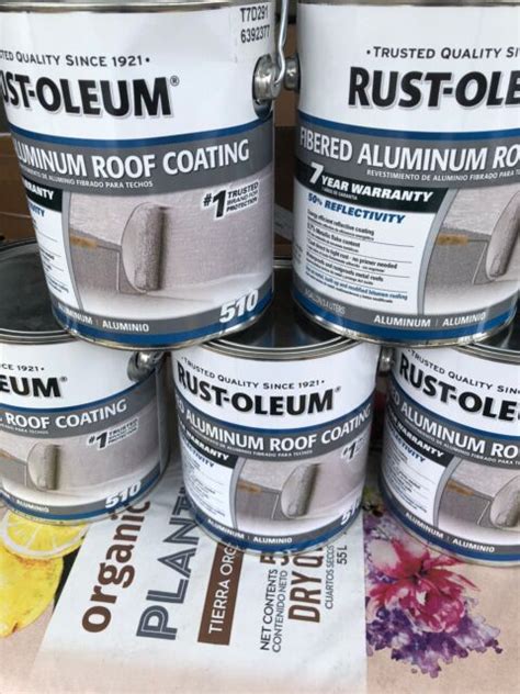 Rust Oleum 301907 7 Year Fibered Aluminum Roof Coating Gal For Sale