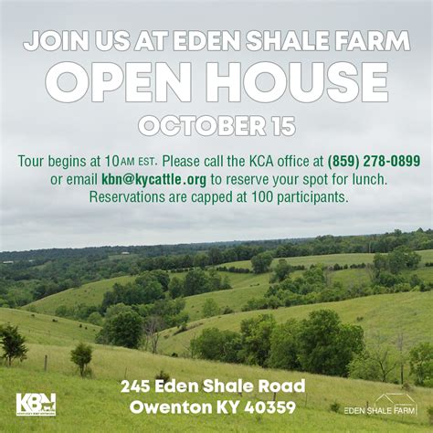 Eden Shale Open House Date Set Eden Shale Farm