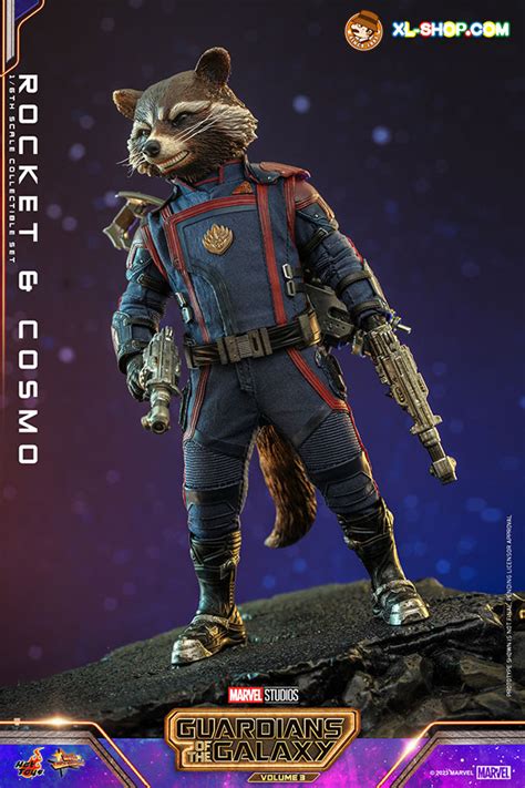 Hot Toys Mms Guardians Of The Galaxy Vol Th Scale Rocket And Cosmo Collectible Set