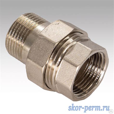 Соединитель разъемный никелированный 40 (1 1/2") внутренняя/наружная ...