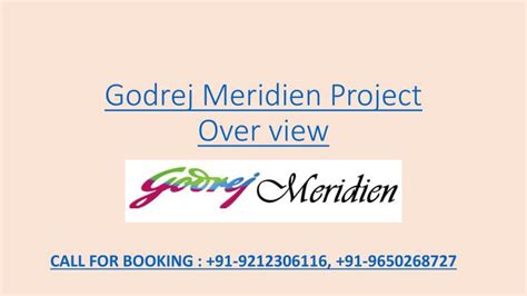 Ppt Godrej Meridien Sector 106 Gurgaon Overview Powerpoint