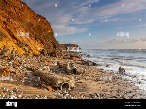 coastal erosion, isle of wight coastline, pipes and debris, climate ...