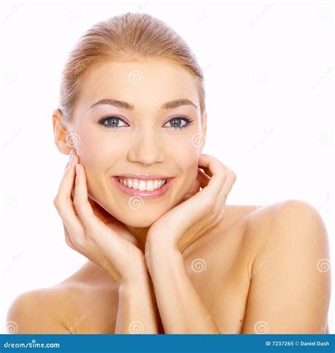 Fille Blonde Mignonne Image Stock Image Du Soin Blanc 7237265