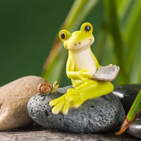 Ornement En R Sine Grenouille Jardin De F Es Ajoute Une Touche Ludique