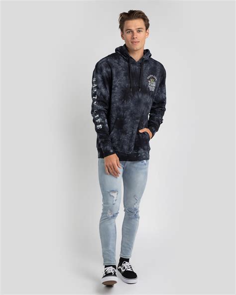 Shop Salty Life Brew Crew Sweat In Black Tie Dye - Fast Shipping & Easy