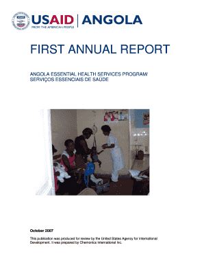 Fillable Online Pdf Usaid First Annual Report Pdf Usaid Fax Email