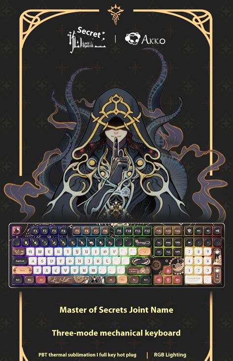 Akko B Mystery Master Co Branded Wireless Mechanical Keyboard Hot Swappable Rgb Ship