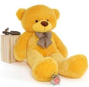 Eldry Point 4 Feet Soft Far Yellow Hug Gable Teddy Bear 122 Cm 122