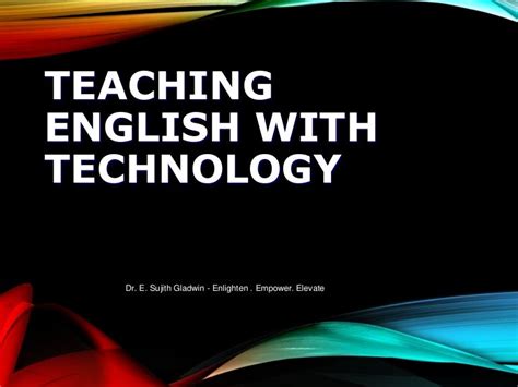 Teaching English With Technology