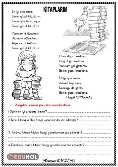 Kitaplarım Şiir Okuma Anlama Eduhol Ders Videoları İzle Online