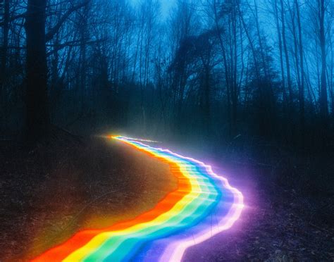 Rainbow Road Colourful Camera Tricks