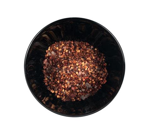 Chili And Salt Seasoning Red Chilli Pepper Spice Powder Dry Crushed Hot Pepper Flakes Stock
