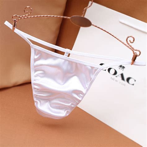 Sexy Men Silky Satin Bikini Briefs Panties Thong T Back Pouch G String Underwear Ebay