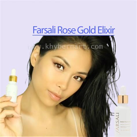 Buy Farsali Rose Gold Elixir in UAE - Women Beauty Skin Oil