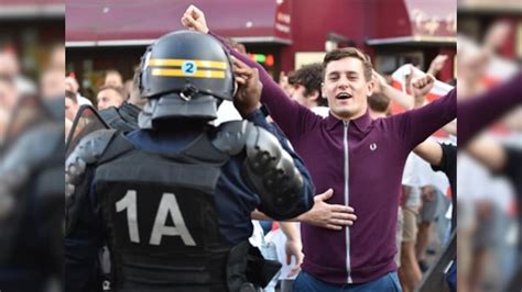 Euro 2016 French Riot Squad Uses Tear Gas Batons Against Brawling