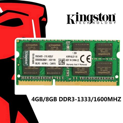 Kingston Notebook Ram Gb Gb Ddr L Ddr Mhz Mhz Mhz Pc L