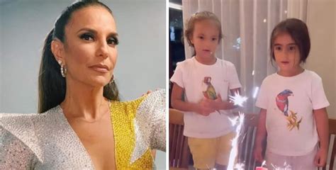 Ivete Sangalo encanta seguidores parabéns para filhas Minhas