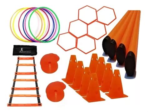 Kit Entrenamientos Deportivos Conos Platillos Escalera MercadoLibre