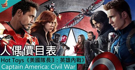 Hot Toys美國隊長 英雄內戰Captain America Civil War 人偶價目表 Toys Zone D 玩具兄弟 Figures Price List Reviews