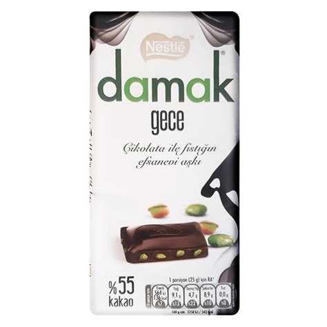 Nestle Damak Dark Chocolate With Pistachio 70g Supersavings