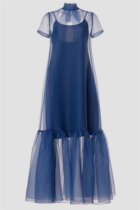 Navy Calluna Dress By Staud Rent The Runway