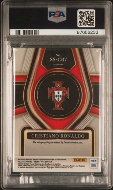 2022 23 SELECT FIFA Cristiano Ronaldo Select Signature Auto SSCR7 PSA