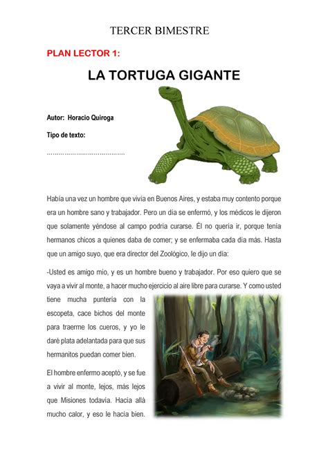 Resumen Tortuga Gigante Amistad Y Naturaleza En Pocas Palabras