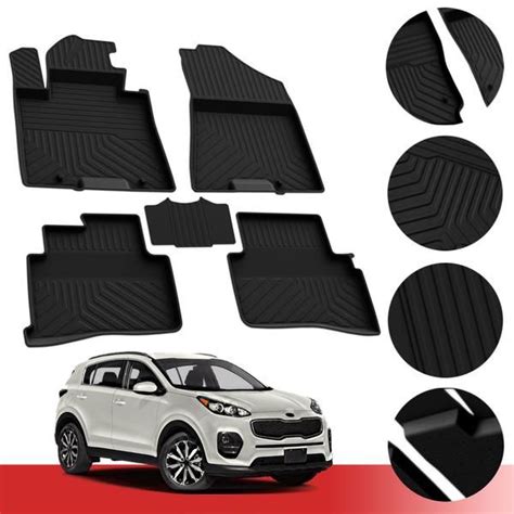 Floor Mats For Kia Sportage 2017 2022 All Weather Rubber Protection Liner Set Kia Sportage