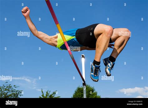 high jump athletics male high resolution stock photography  images