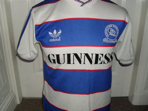 Queens Park Rangers Home Football Shirt 1983 1985 Sponsored By Guinness