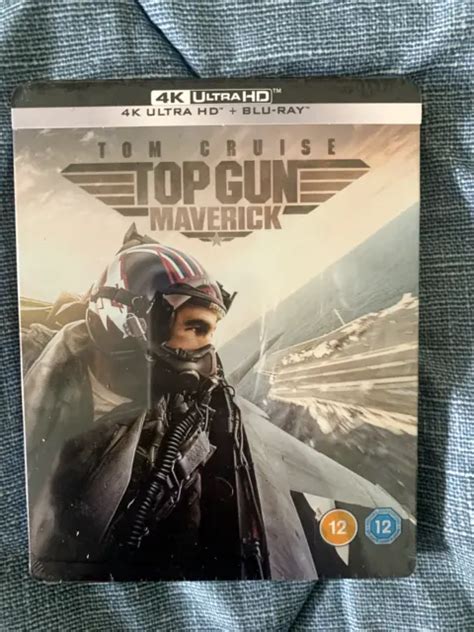 TOP GUN MAVERICK 4K UHD Blu Ray Steelbook 2 Discs Sealed Import Tom