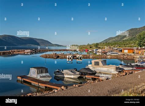 Boats At Marina At Bowery Haven Resort Fish Lake Mytoge Mountains