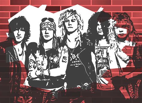 Guns N Roses Graffiti Tribute Mixed Media By Dan Sproul