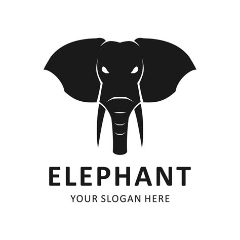 elephant head logo 7955124 Vector Art at Vecteezy