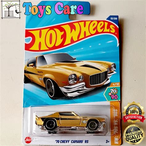 Hot Wheels Chevy Camaro Gold Original Mattel Shopee Malaysia