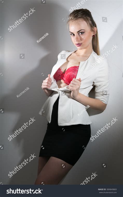 Sexy Confident Business Woman Lingerie Stock Photo Shutterstock