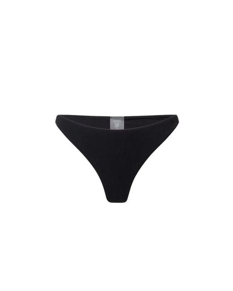 Aqva Swimwear Turqueta Bikini Bottom In Black Lyst