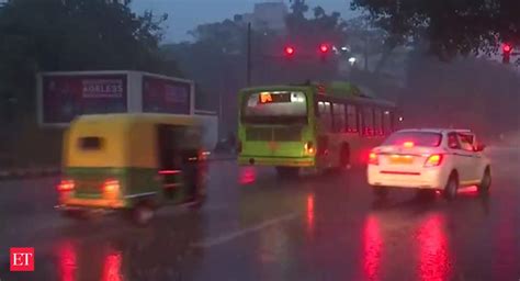 Delhi Rains Rainfall Lashes Parts Of Delhi Ncr For Second Consecutive Day The Economic Times